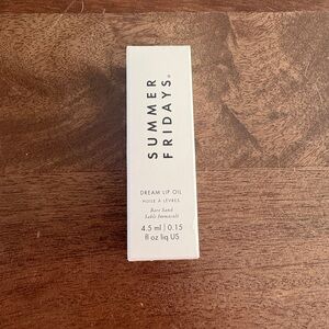 BNIB Summer Fridays Dream Lip Oil in Bare Sand (Neutral Nude)